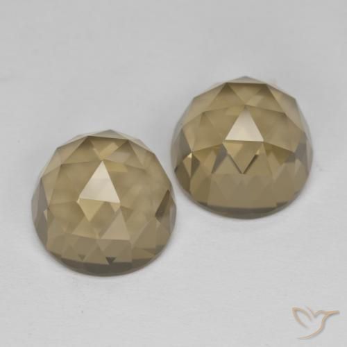 9.77ctw 天然 摩卡棕 烟晶, 椭圆形, VVS-VS