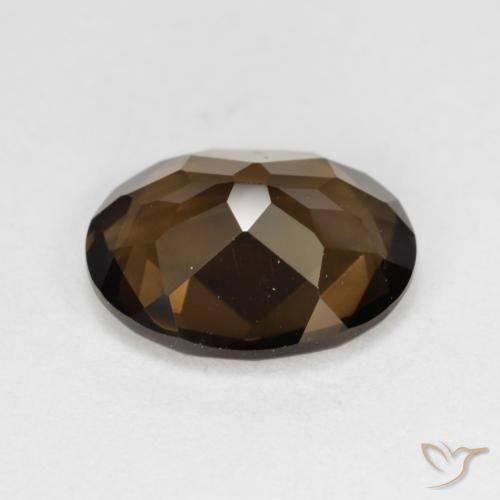 3.16克拉天然烟晶，椭圆形，VVS
