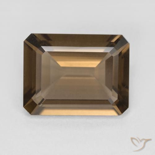 5.32ct 天然 暖棕 烟晶, 祖母绿式切割, VVS-VS