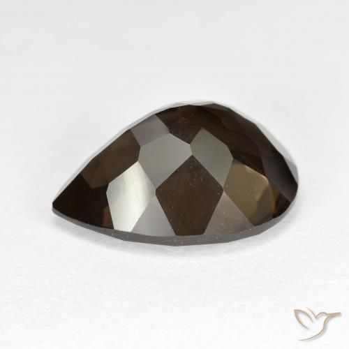 6.21克拉天然烟晶，梨形，VVS-VS