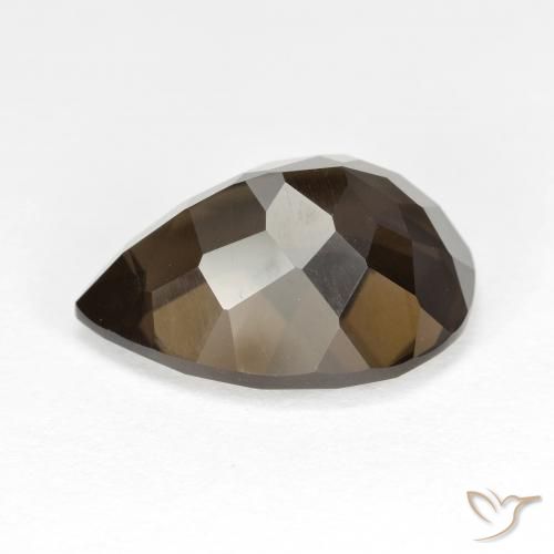 6.74克拉天然烟晶，梨形，VVS-VS