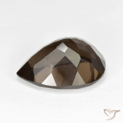 6.71克拉天然烟晶，梨形，VVS-VS