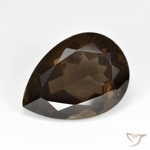 6.79克拉天然烟晶，梨形，VVS-VS