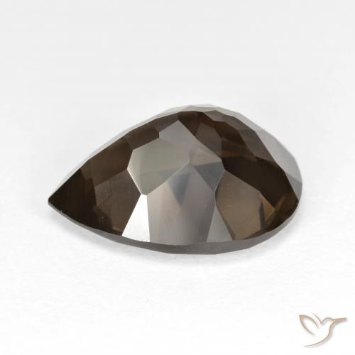 6.29克拉天然烟晶，梨形，VVS-VS