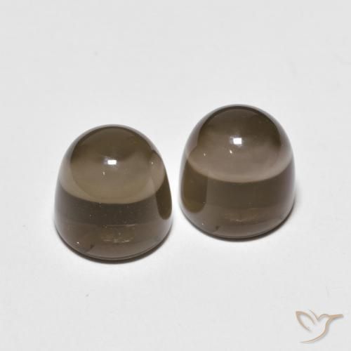 7.95克拉天然烟晶，圆形的，透明