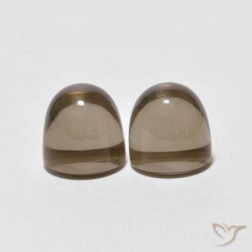 7.95克拉天然烟晶，圆形的，透明