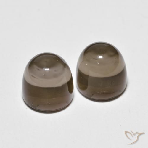 8.19克拉天然烟晶，圆形的，透明