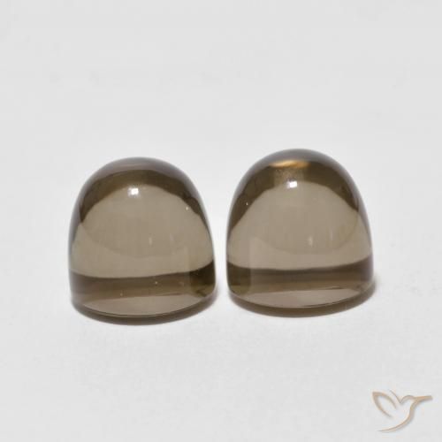 8.19克拉天然烟晶，圆形的，透明