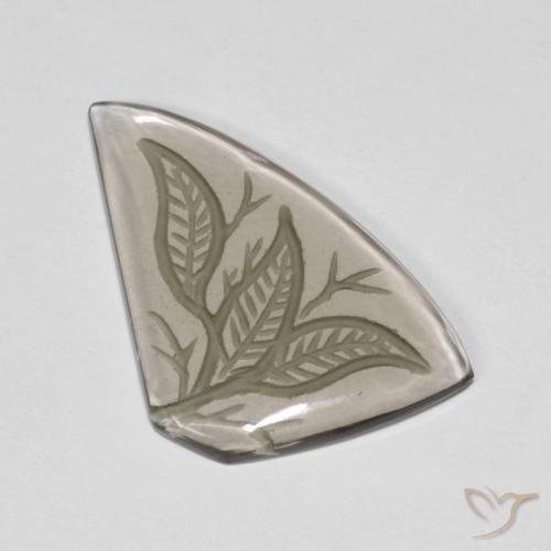 10.24克拉天然烟晶，花式切割，透明