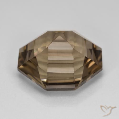 13.25克拉天然烟晶，八边形，VVS