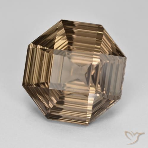 12.91克拉天然烟晶，八边形，VVS