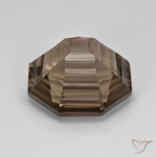 12.91克拉天然烟晶，八边形，VVS