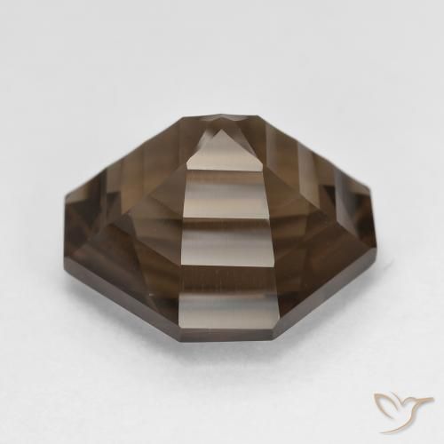6.25克拉天然烟晶，八边形，VVS-VS