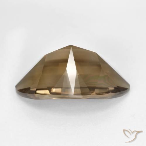 10.50克拉天然烟晶，榄尖形，VVS-VS