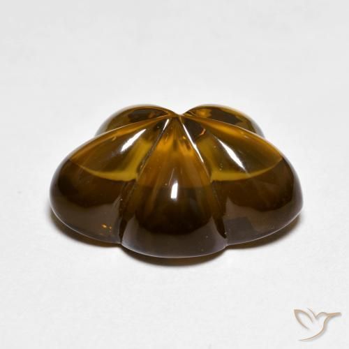 9.16克拉天然烟晶，花形切割，透明