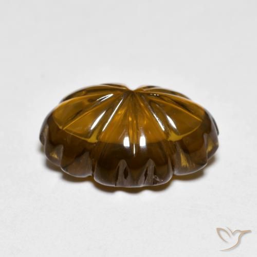 6.24克拉天然烟晶，花形切割，透明