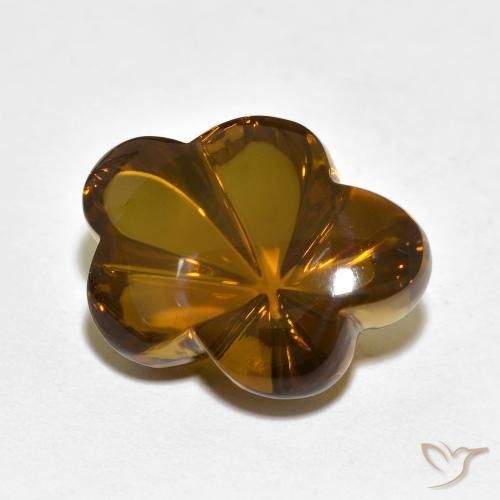 10.13克拉天然烟晶，花形切割，透明