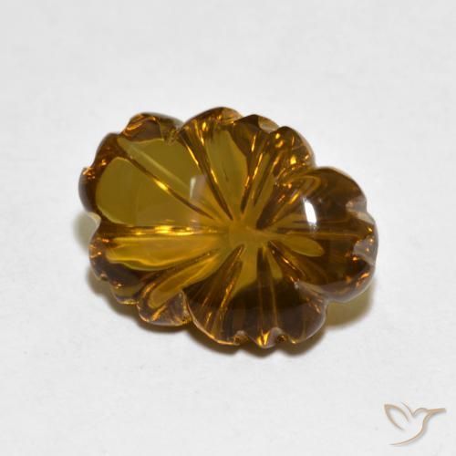6.82克拉天然烟晶，花形切割，透明