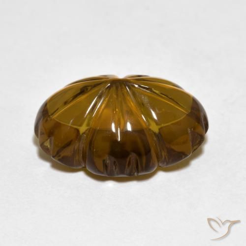 6.82克拉天然烟晶，花形切割，透明