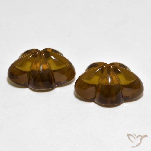 13.02克拉天然烟晶，花形切割，透明