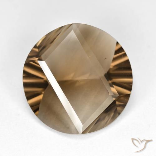 7.93克拉天然烟晶，圆形的，VS