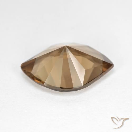 6.45克拉天然烟晶，榄尖形，VVS-VS