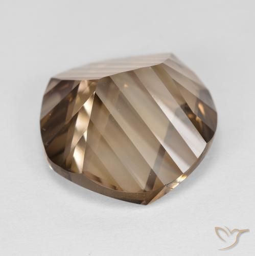 9.89克拉天然烟晶，圆形的，VVS