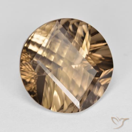 9.97克拉天然烟晶，圆形的，VVS