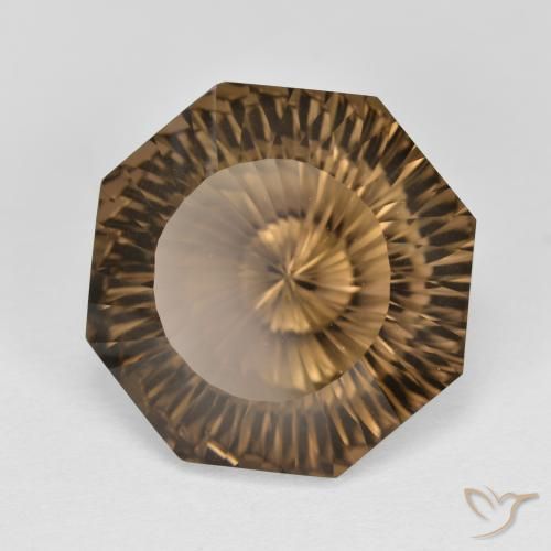 8.58克拉天然烟晶，八边形，VVS-VS