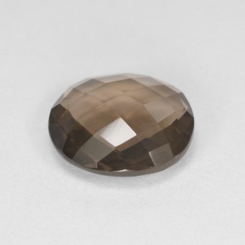 1.72克拉天然棕色烟晶，椭圆形切割，9.2×8.1毫米，VVS-VS
