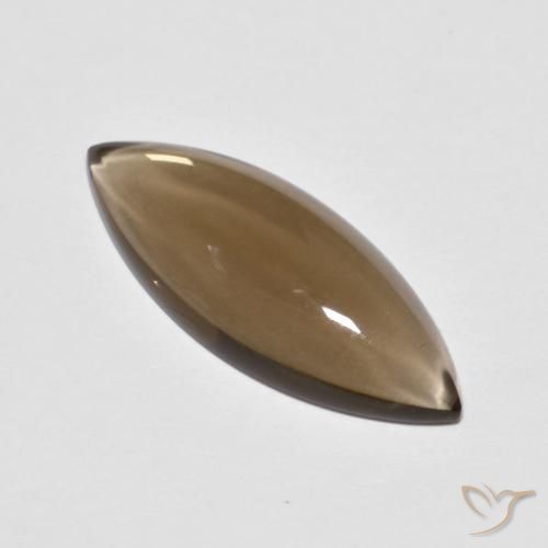 5.67ct 天然 暖棕 烟晶, 榄尖形, 透明