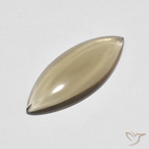 5.65克拉天然烟晶，榄尖形，透明