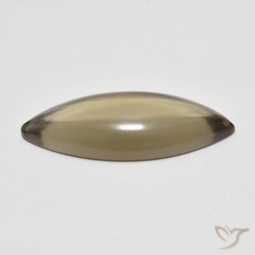 5.65克拉天然烟晶，榄尖形，透明