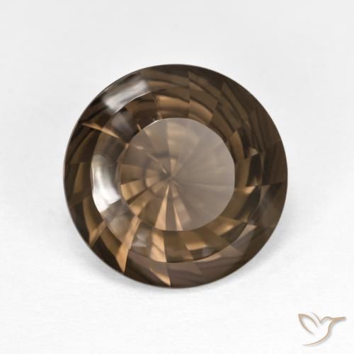 4.39克拉天然烟晶，圆形的，VVS