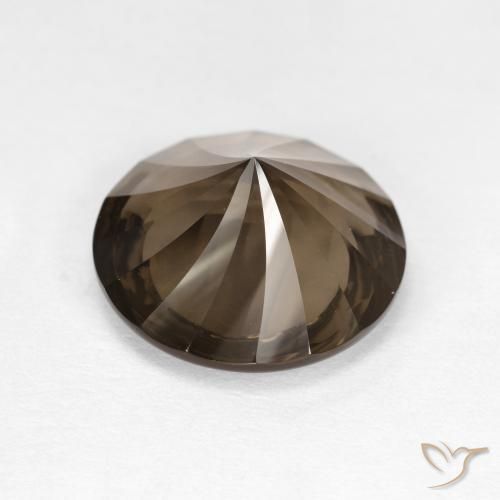4.39克拉天然烟晶，圆形的，VVS