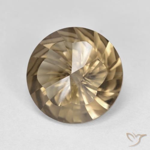 4.83克拉天然烟晶，圆形的，VVS-VS