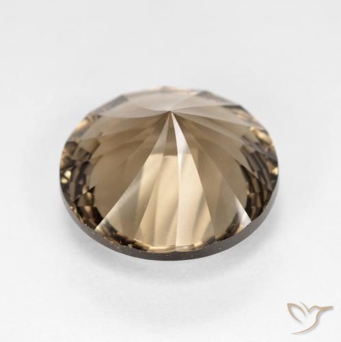 5.45克拉天然烟晶，圆形的，VVS