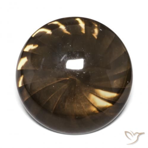 12.95ct 天然 姜饼布朗 烟晶, 圆形的, 透明