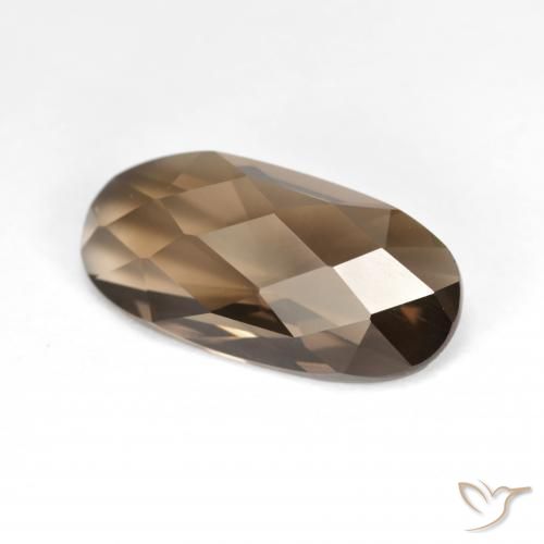 4.76克拉天然烟晶，椭圆形，VVS-VS