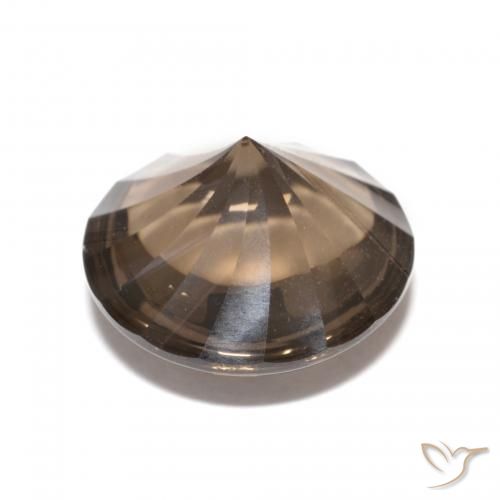 5.04克拉天然烟晶，圆形的，透明