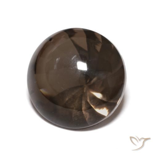 5.78克拉天然烟晶，圆形的，透明