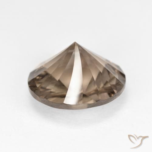 5.06克拉天然烟晶，圆形的，VVS