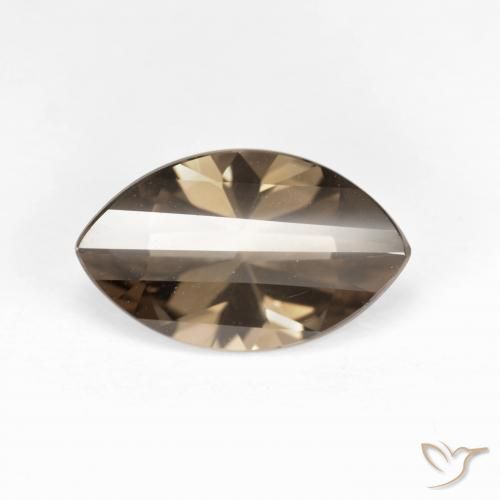 2.70ct 天然 暖棕 烟晶, 榄尖形, VVS