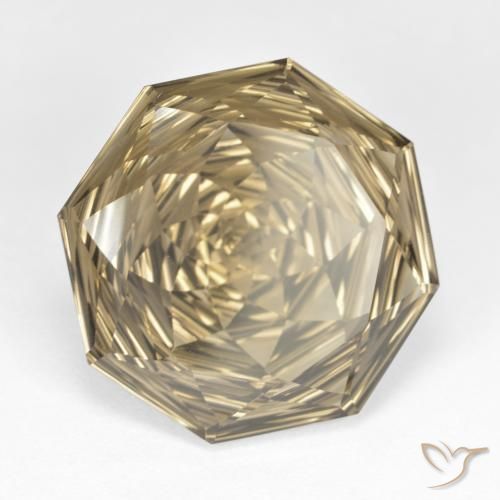 12.80克拉天然烟晶，八边形，VVS