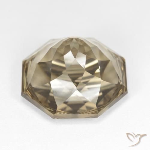 12.80克拉天然烟晶，八边形，VVS