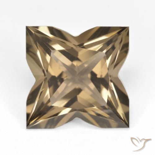 6.94ct 天然 中浅棕色 烟晶, 花式切割, VVS