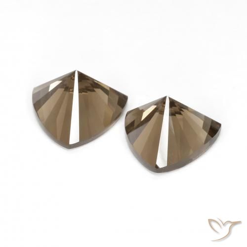 5.11克拉天然烟晶，三角形，VVS