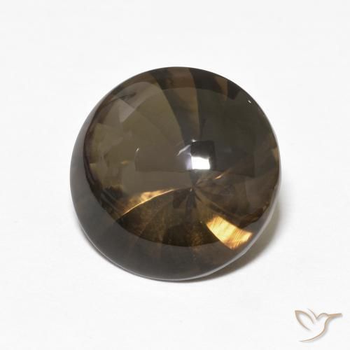 5.21克拉天然烟晶，圆形的，透明