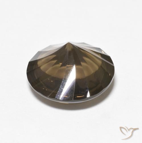 5.21克拉天然烟晶，圆形的，透明
