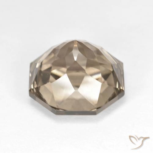 6.43克拉天然烟晶，八边形，VVS